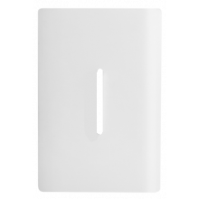 Placa P/ 1 Interruptor Vertical 4x2 Com Suporte - Novara Branco